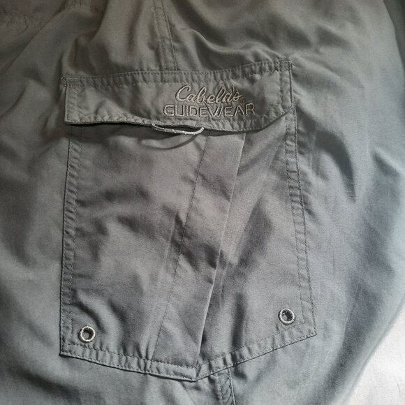 Cabela's Guidewear Men's 3XL Cargo Fishing Pants Gray Nylon Quick Dry Tech - Picture 6 of 12